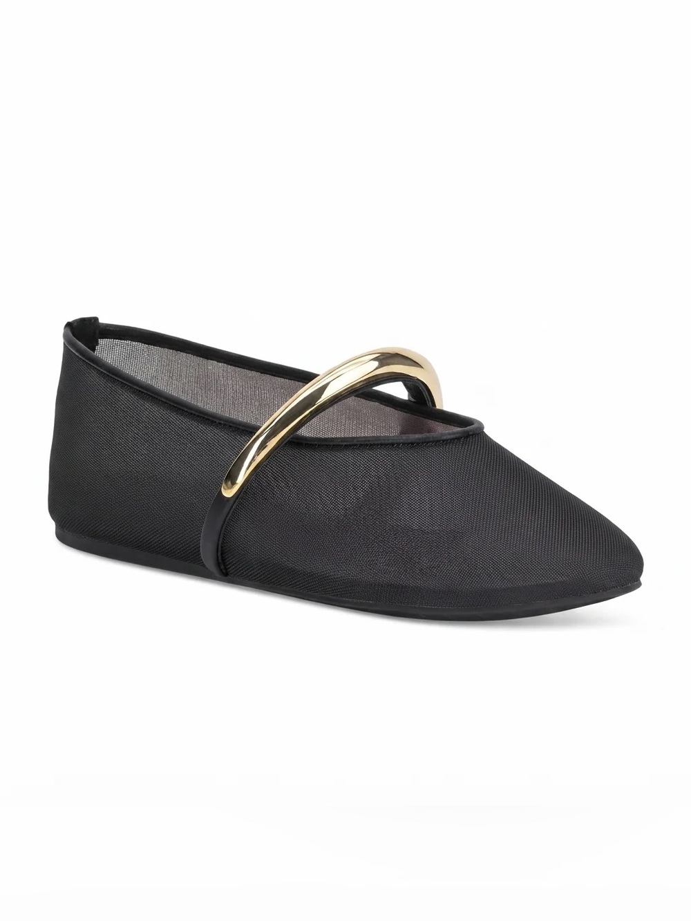 INC International Concepts Mesh Mary Jane Ballet Flats